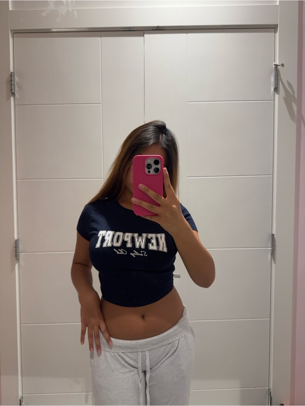 Garage Navy 'Newport' Graphic Crop Top - Women's Tee